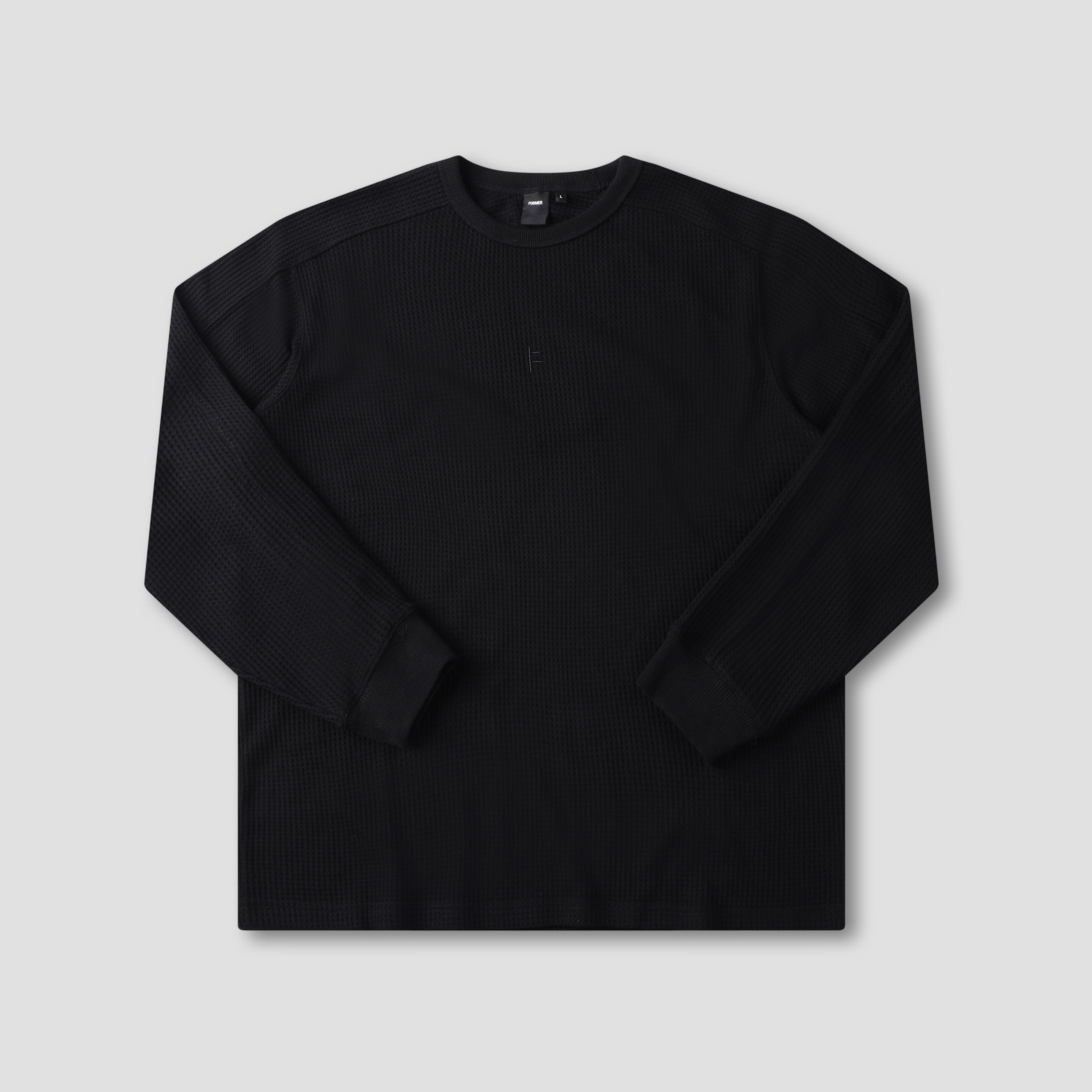 Former Franchise Waffle Longsleeve T-Shirt Black