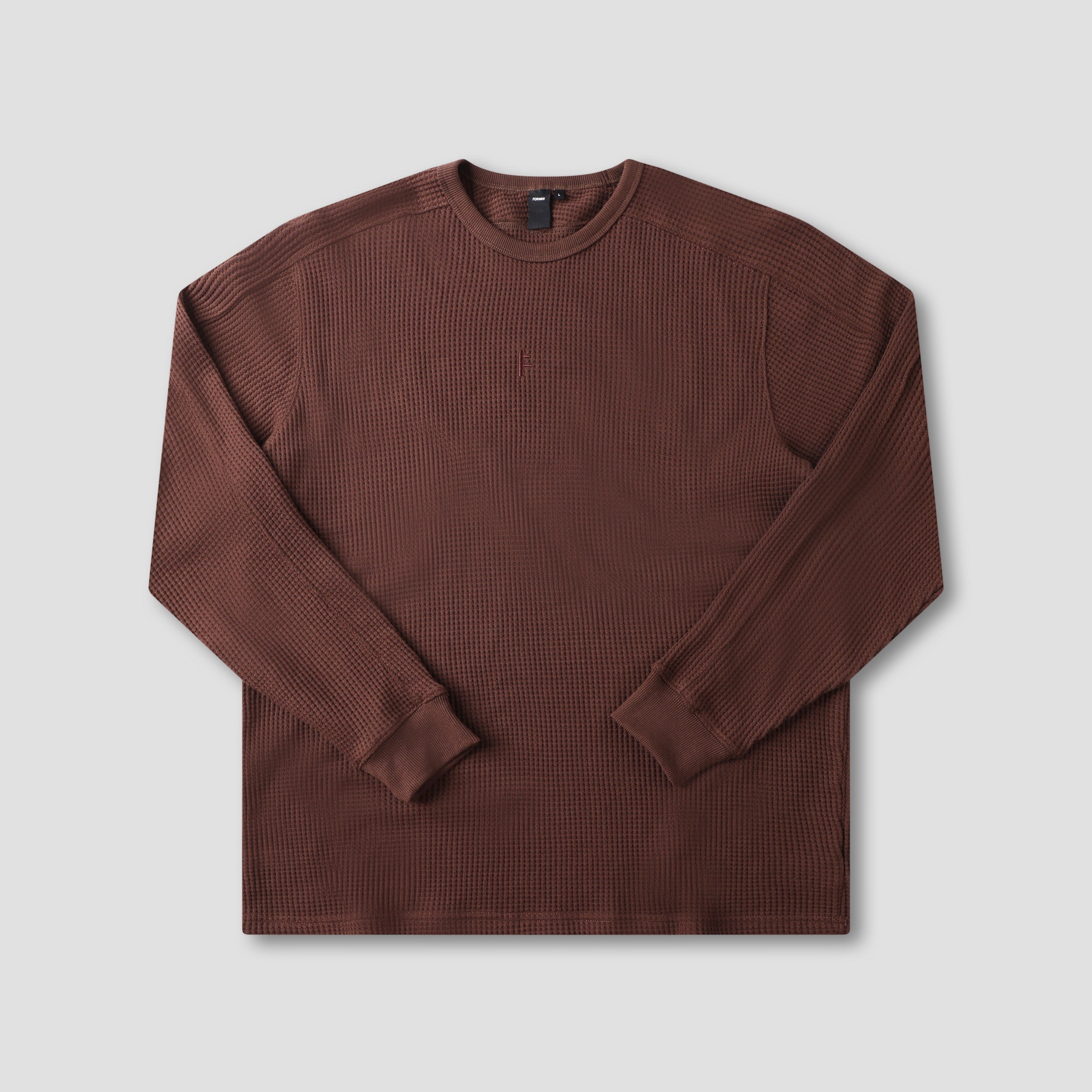 Former Franchise Waffle Longsleeve T-Shirt Choc
