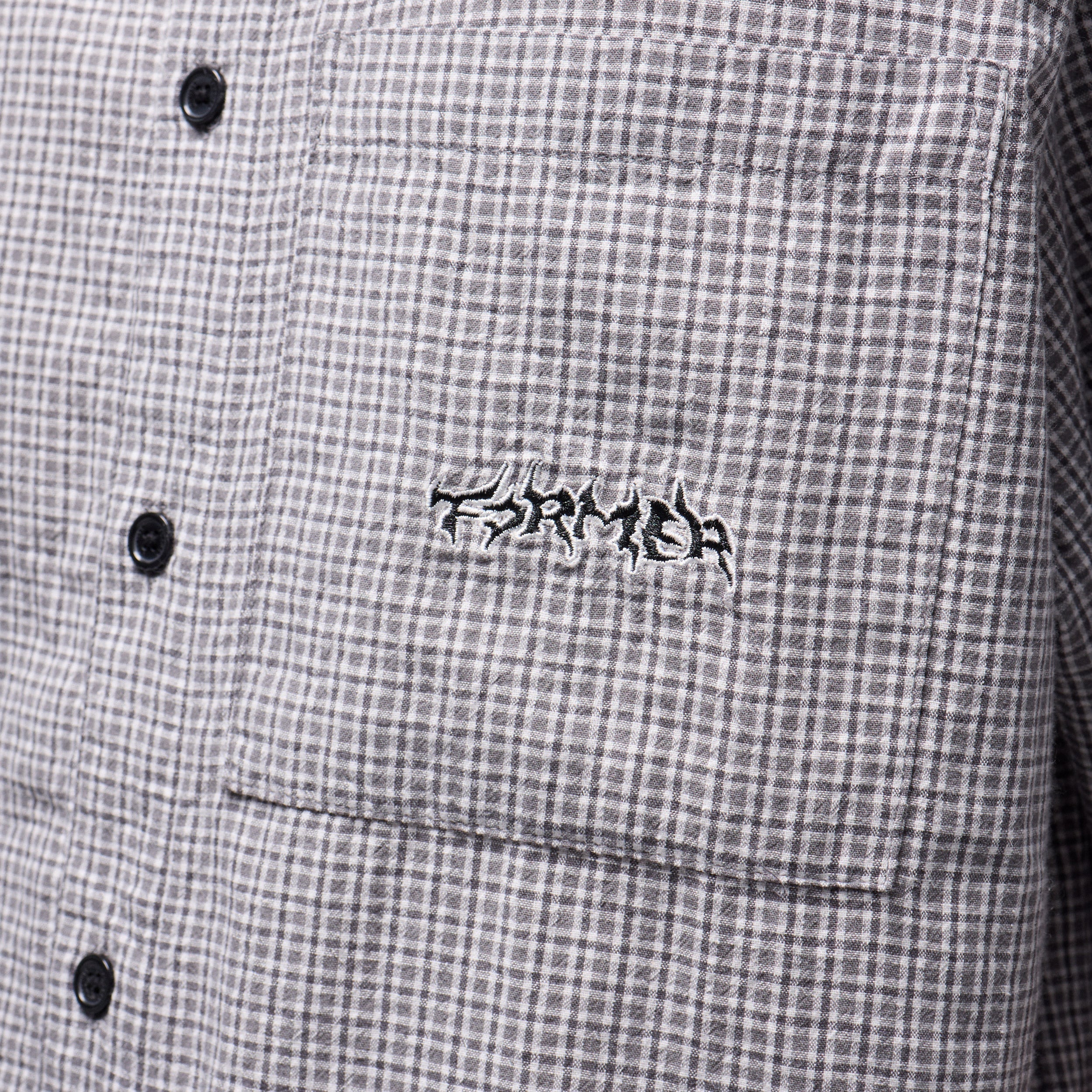 Former Vivian Check Shortsleeve Shirt Black