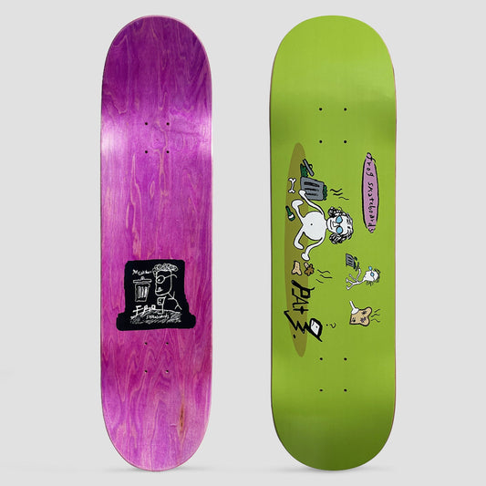 Frog 8.5 Pat G Garbage Eater Skateboard Deck Green