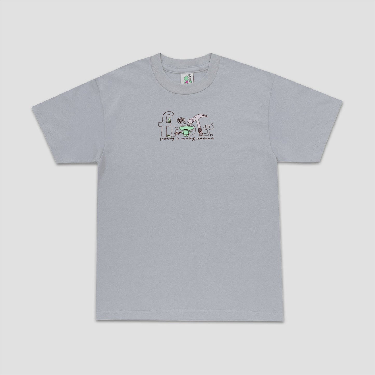 Frog Nothing is Working T-Shirt Silver