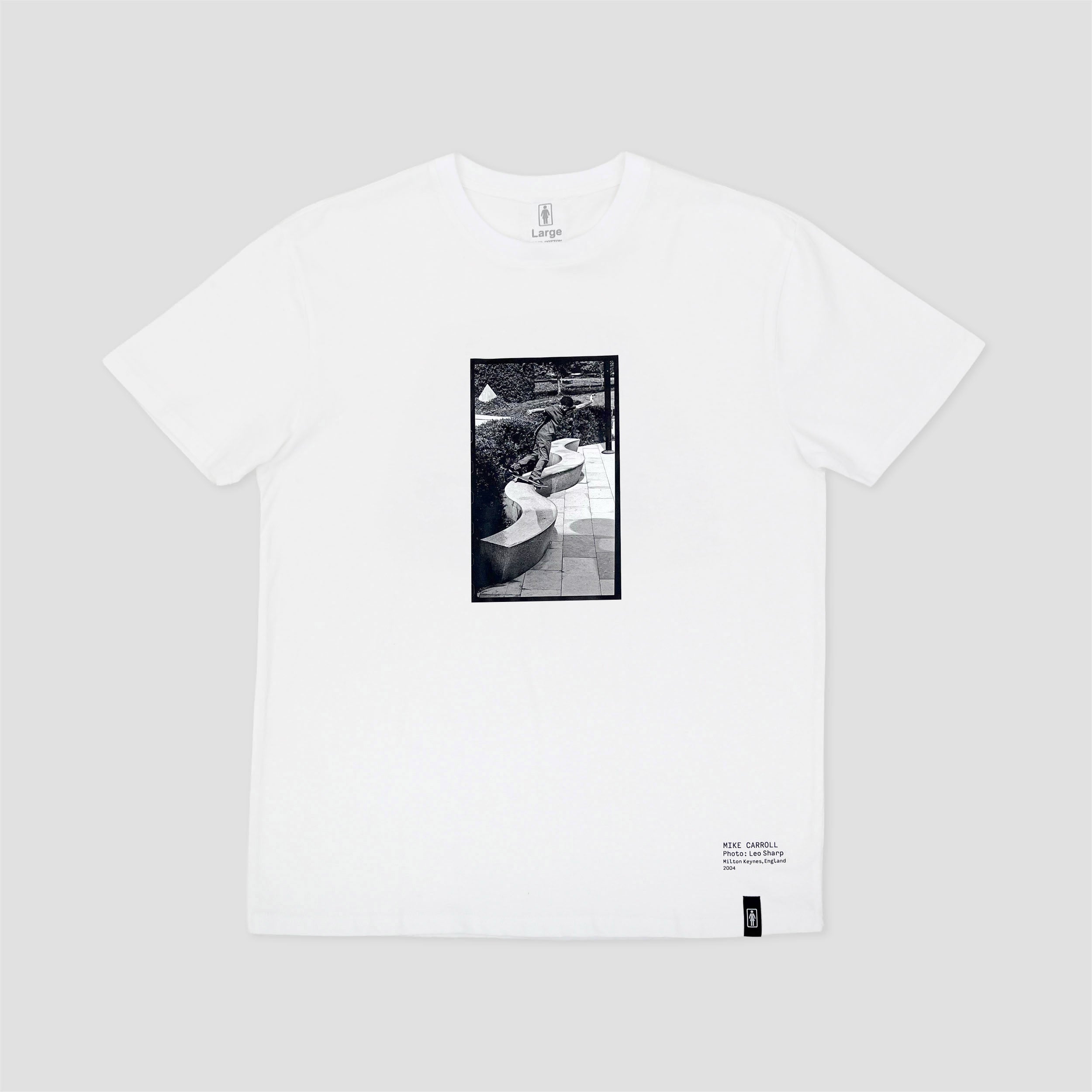Girl Mike Carroll Shot by Leo Sharp T-Shirt White