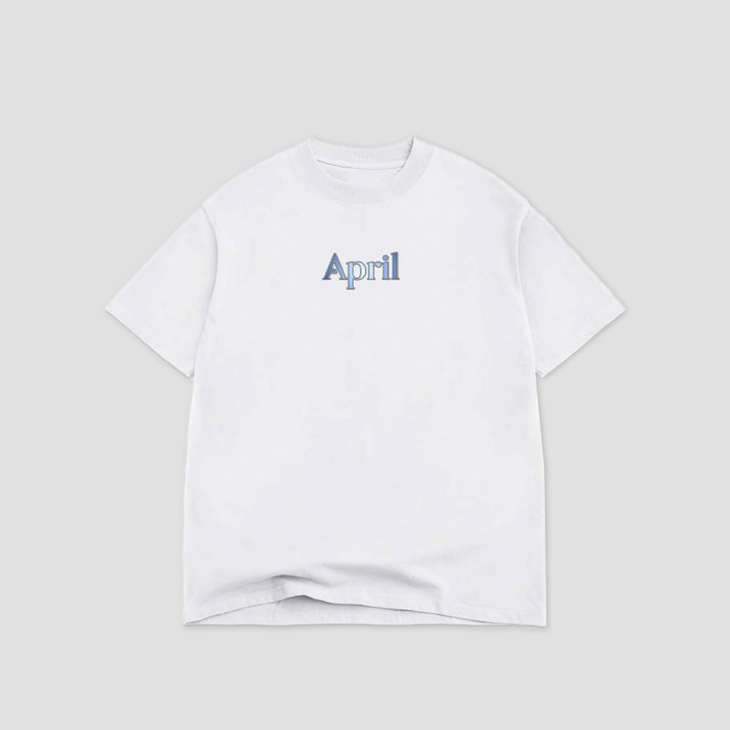 April Gradient Logo T-Shirt White