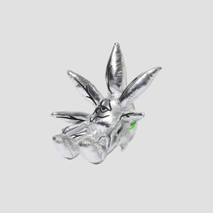 HUF Greenbuddy Metallic Plush Doll Silver