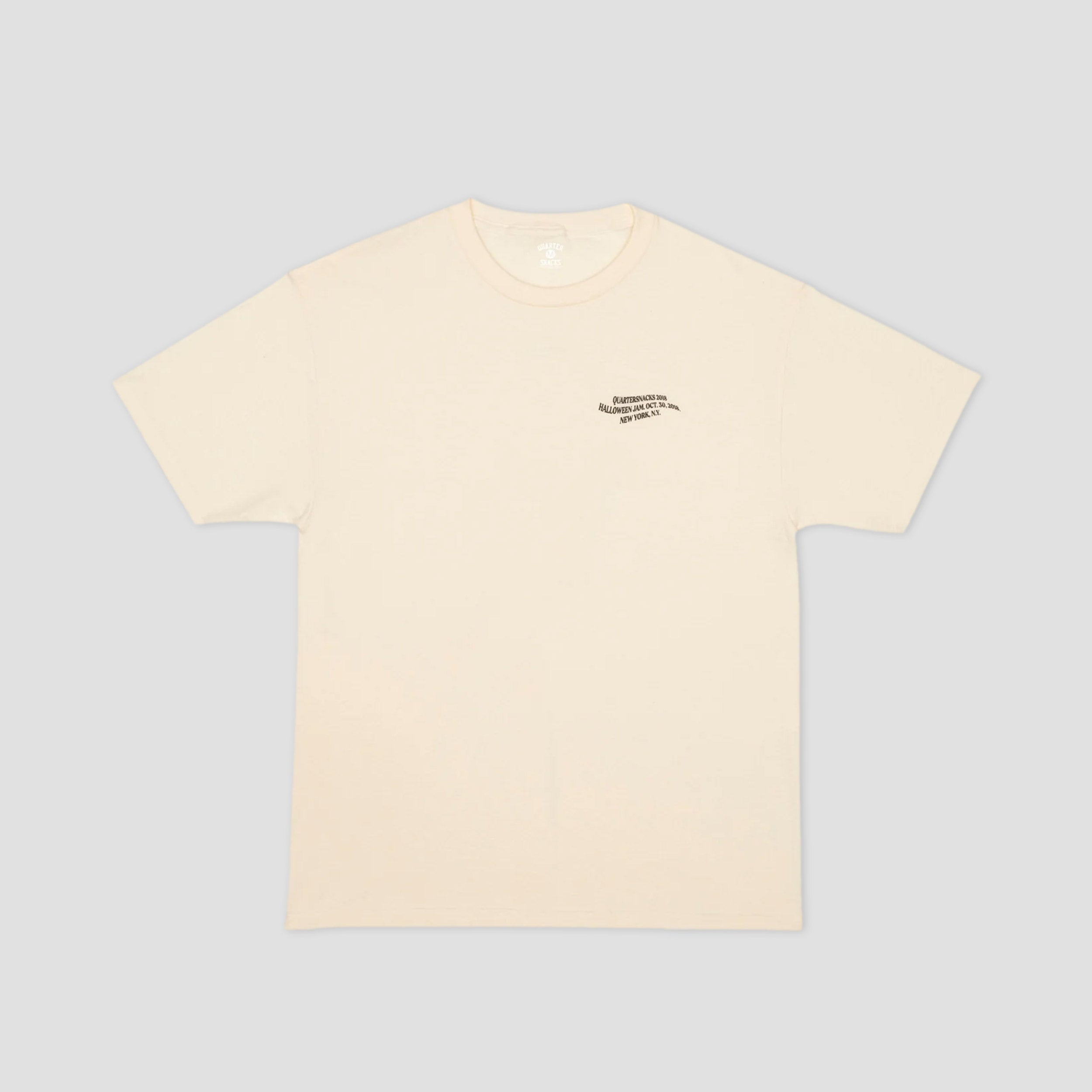 Quartersnacks Halloween Snackman T-shirt Cream