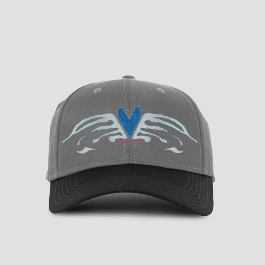 Limosine Heart Wings Cap Grey / Black