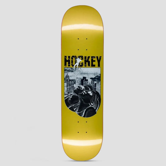 Hockey 8.38 Andrew Allen Look Up Skateboard Deck Yellow