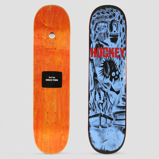 Hockey 8.18 Diego Todd Mere Mortal Skateboard Deck Blue