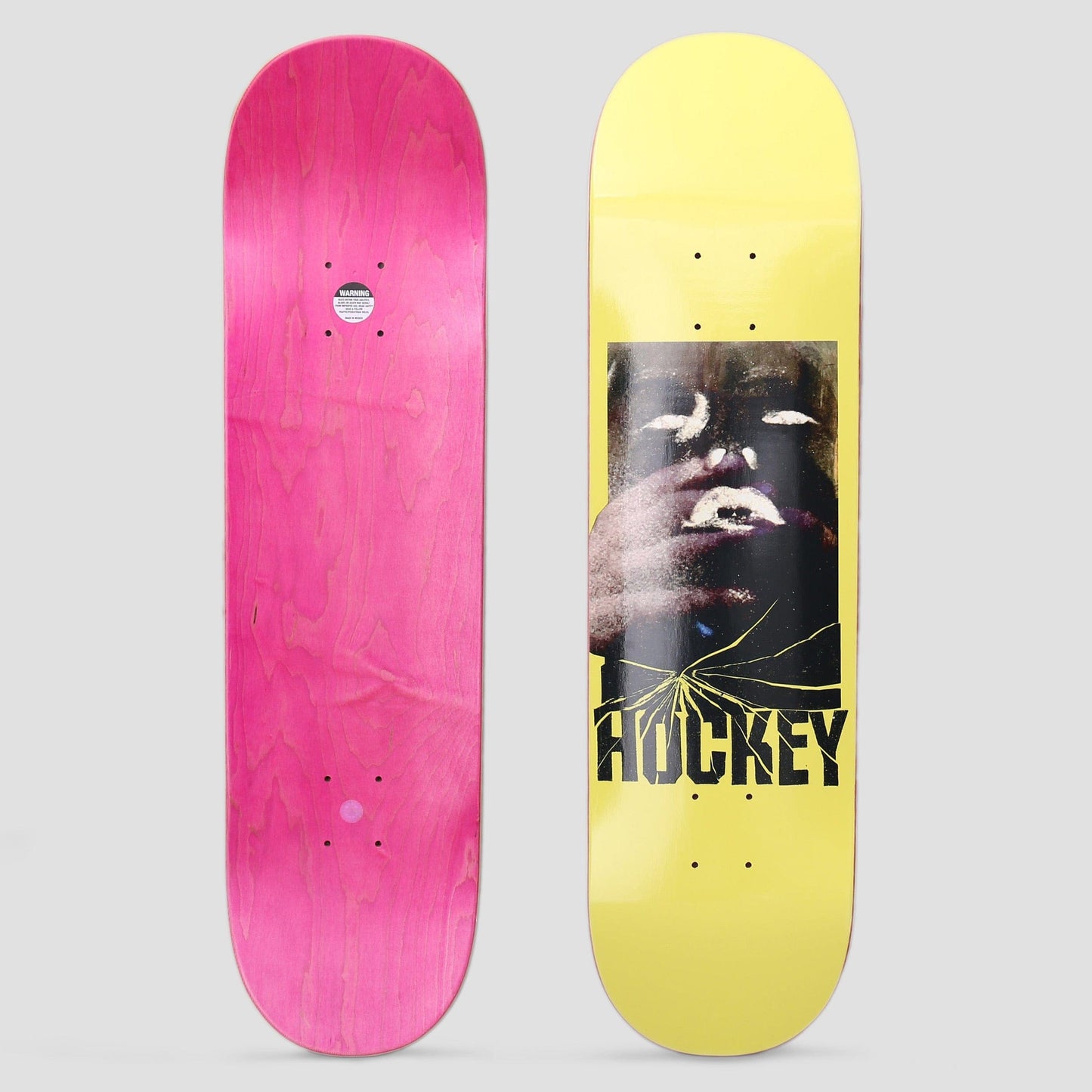 Hockey 8.25 Mac Skateboard Deck Yellow