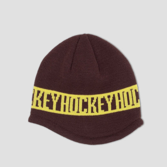 Hockey No Fold Beanie Brown