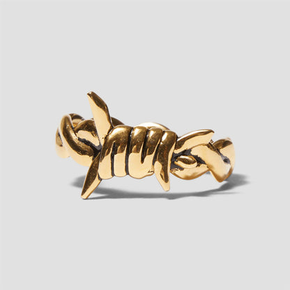 HUF Barbed Wire Ring Gold