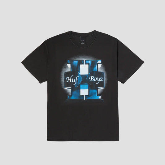 HUF Boyz Washed T-Shirt Washed Black