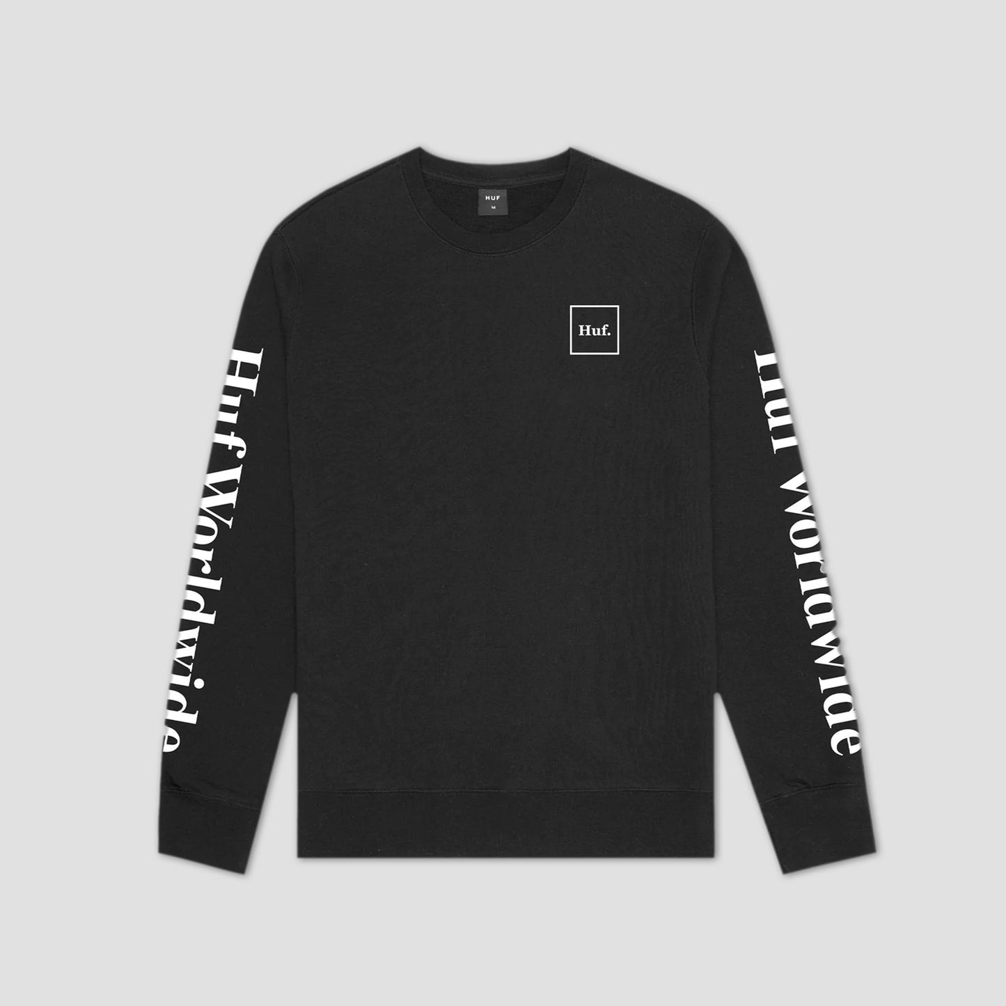 HUF Essentials Domestic Crew Black