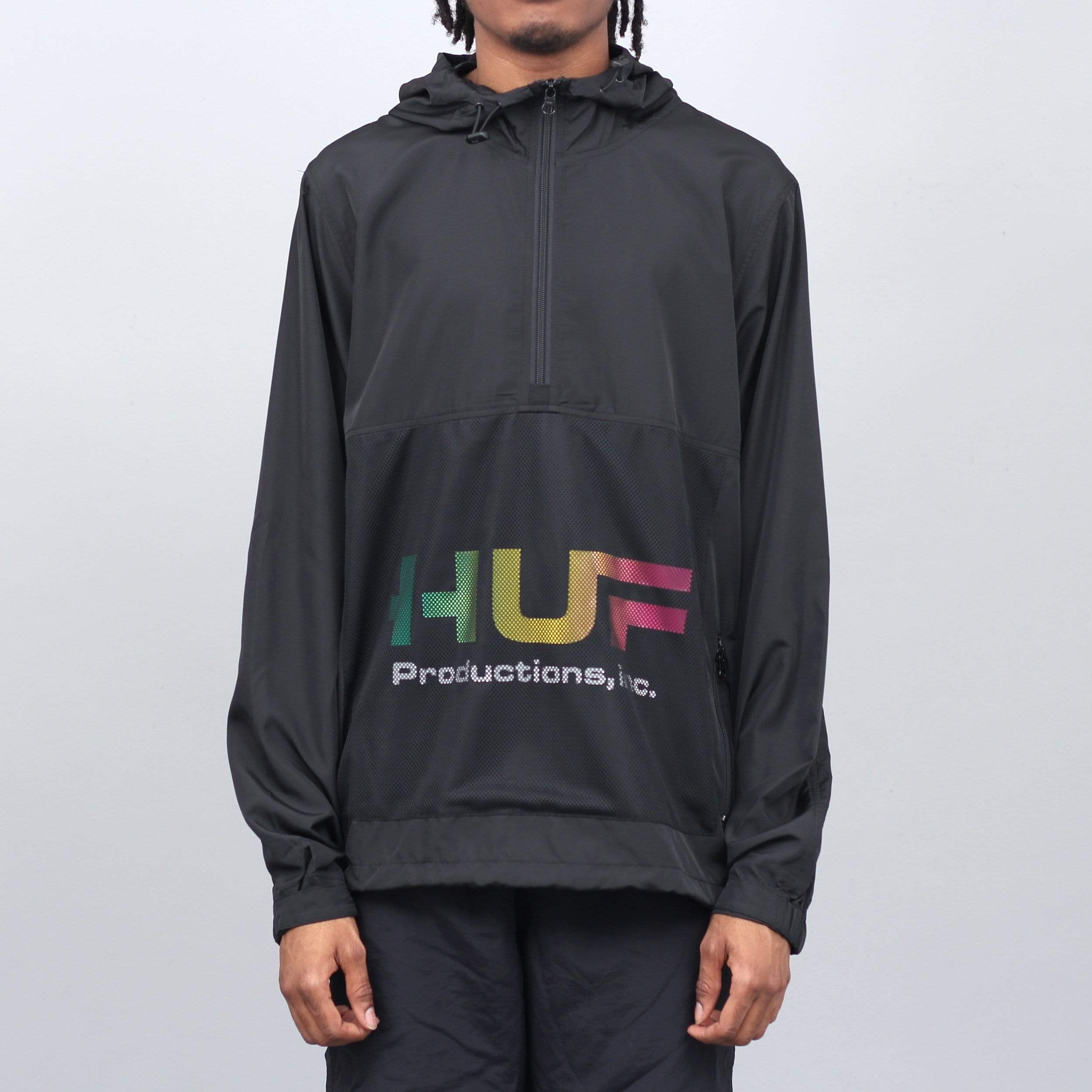 HUF Productions Inc Anorak Black