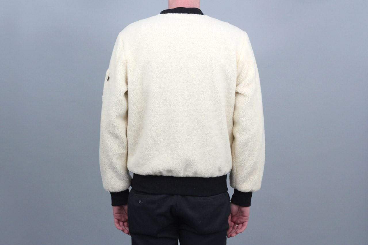 Huf Sherpa Bomber Jacket Natural