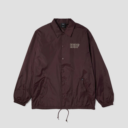 Huf Set H Coaches Jacket Eggplant