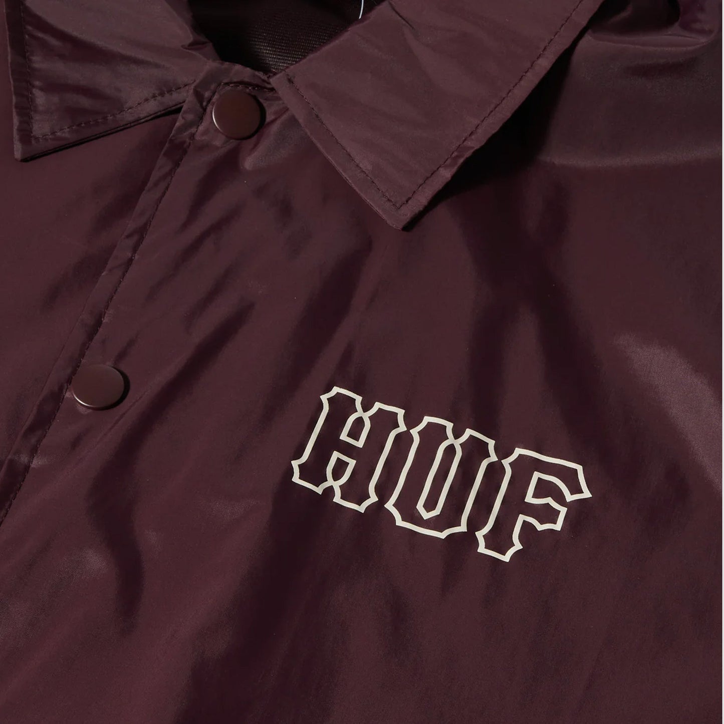 Huf Set H Coaches Jacket Eggplant