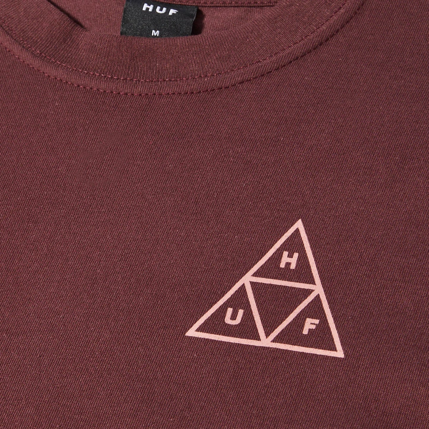 Huf Set Triple Triangle Long Sleeve T-Shirt Eggplant