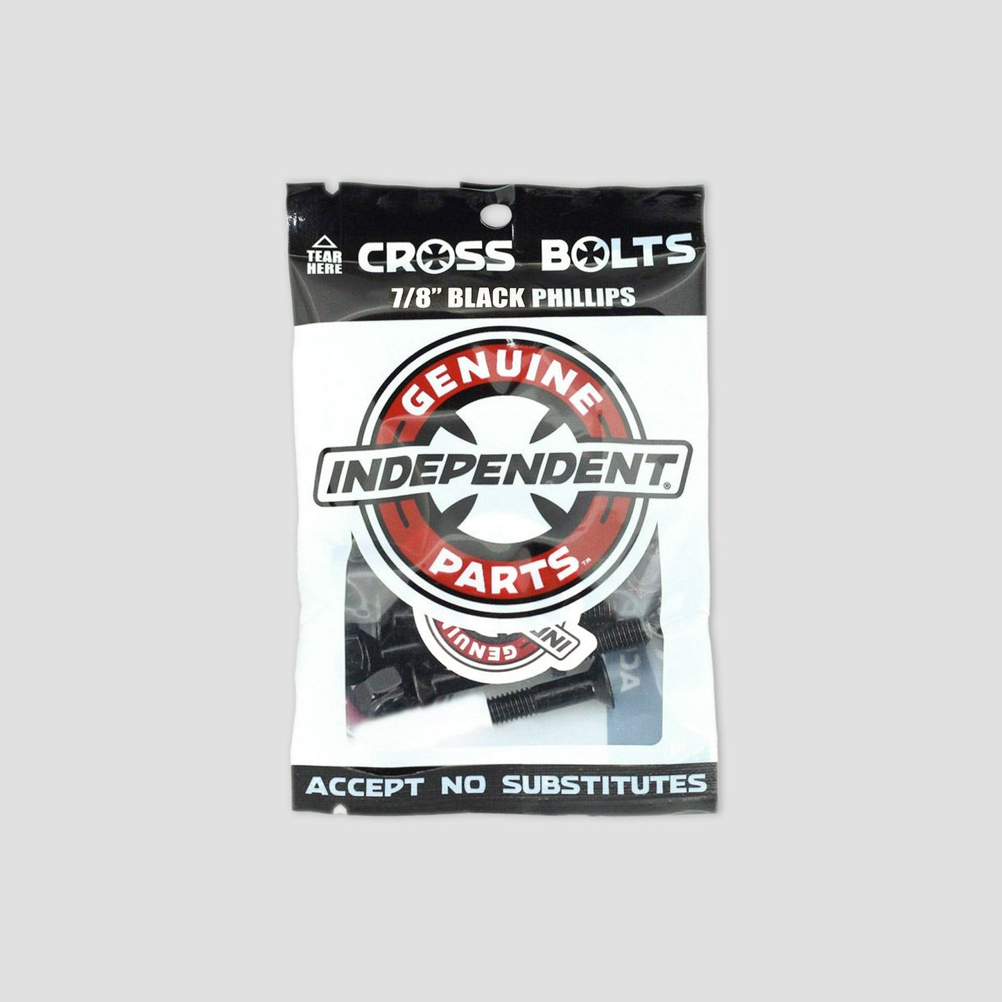 Independent 7/8 Phillips Skateboard Bolts Black