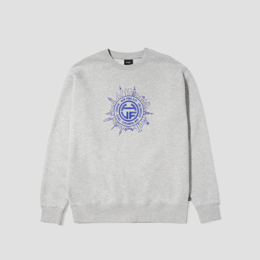 HUF Internationally Known Crewneck Heather Grey