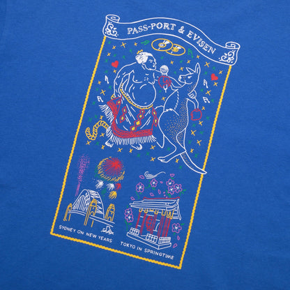 Passport X Evisen Karaoke T-Shirt Royal Blue