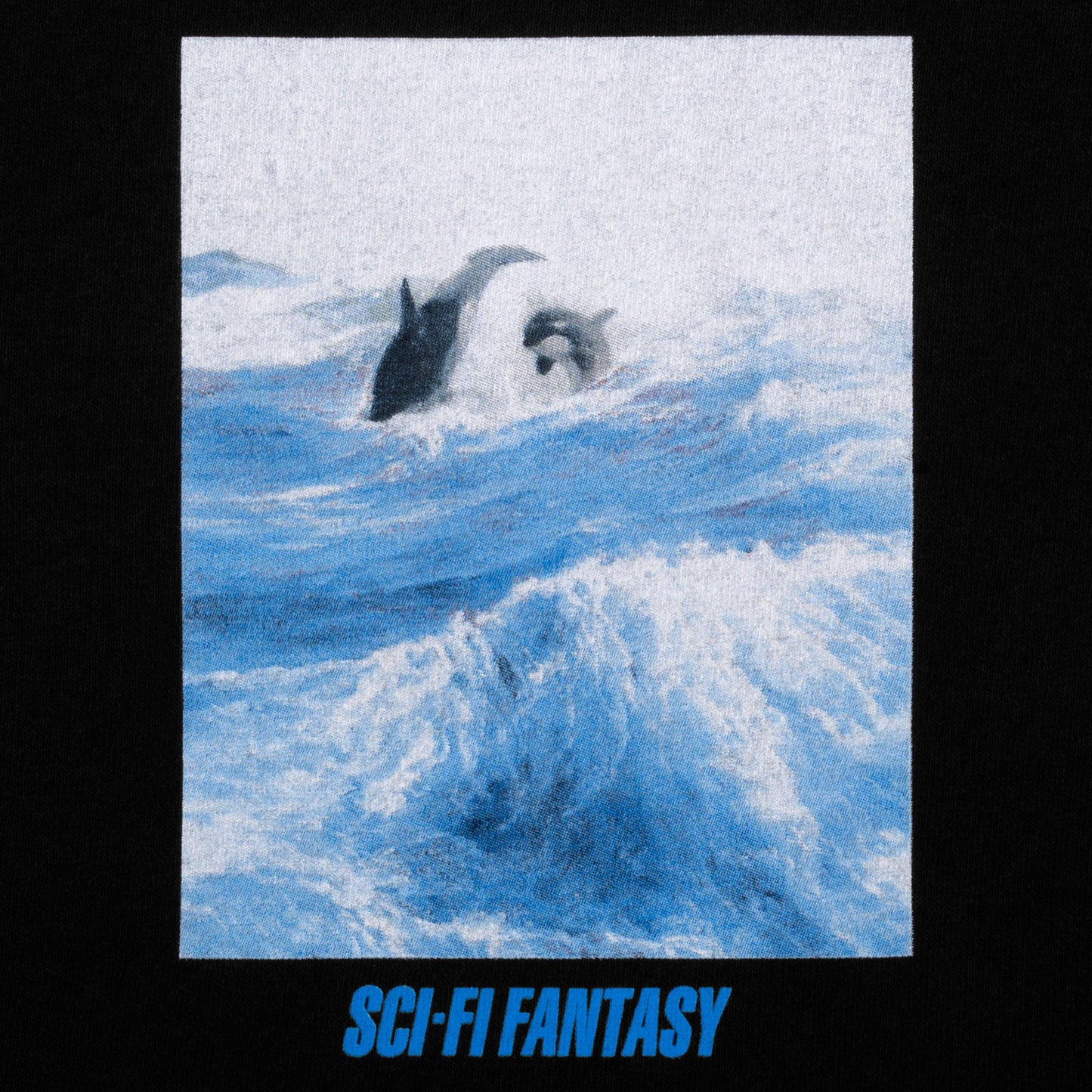 Sci-Fi Fantasy Killer Whale T-Shirt Black