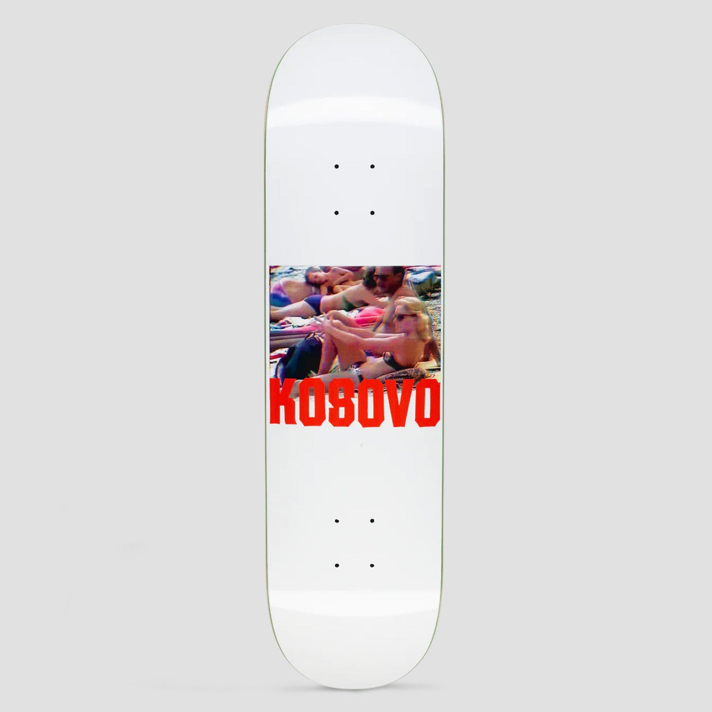 Hockey 8.18 Kosovo Skateboard Deck White