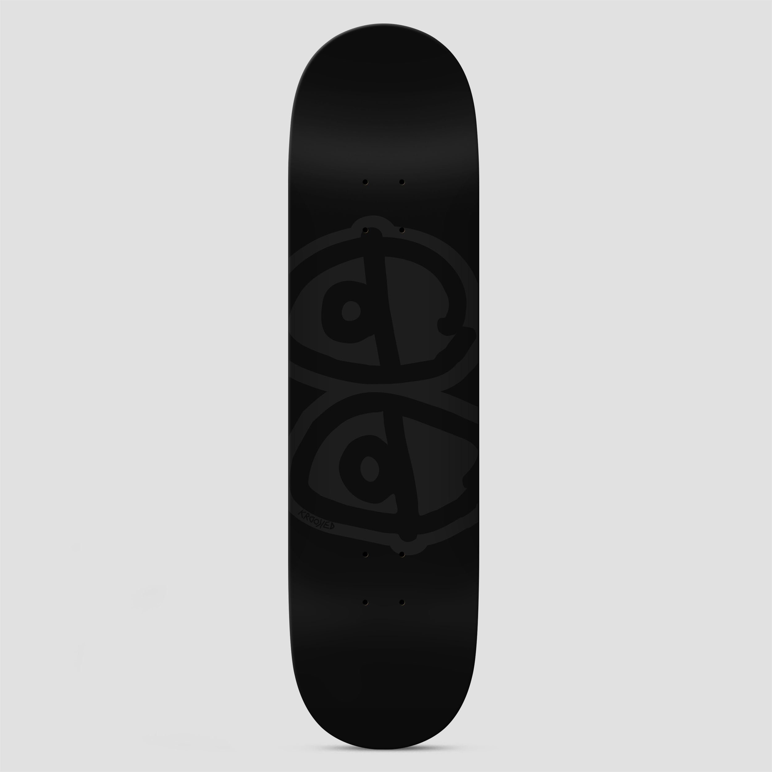 Krooked 8.5 BBS Team Eyes Skateboard Deck Black