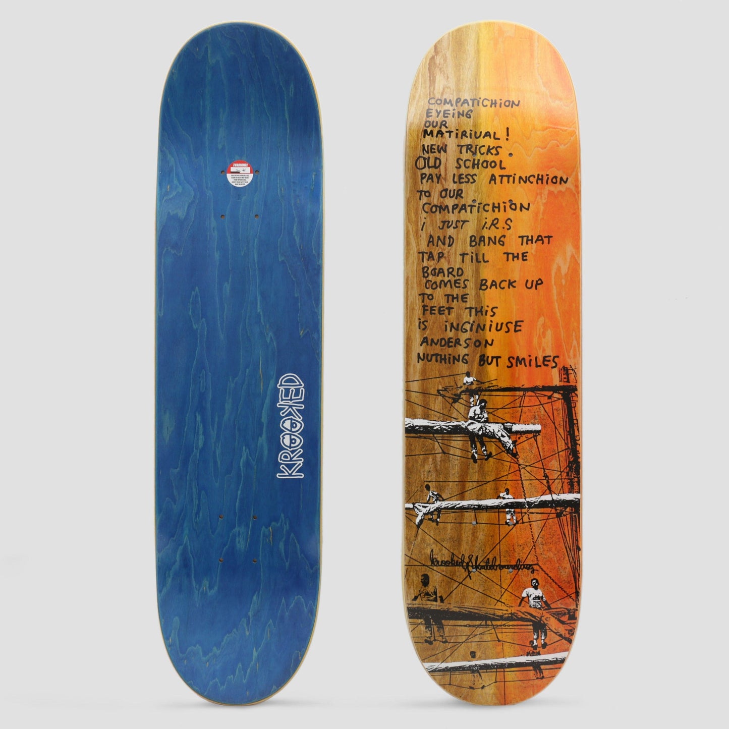 Krooked 8.06 Manderson Xerox Skateboard Deck