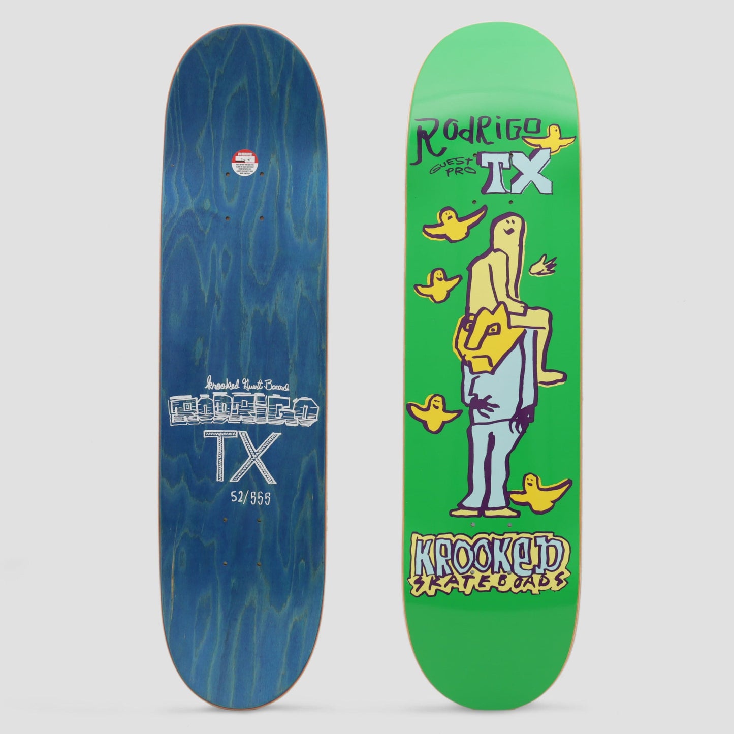 Krooked 8.06 Rodrigo Tx Guest Skateboard Deck