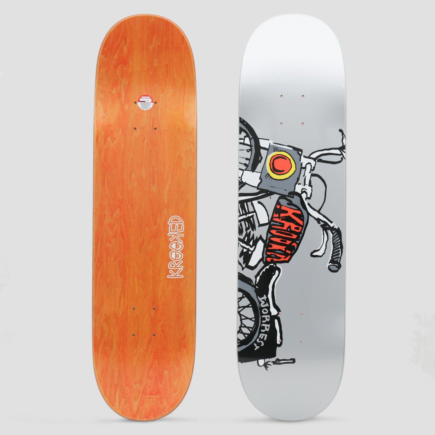 Krooked 8.25 Worrest Cycle Skateboard Deck