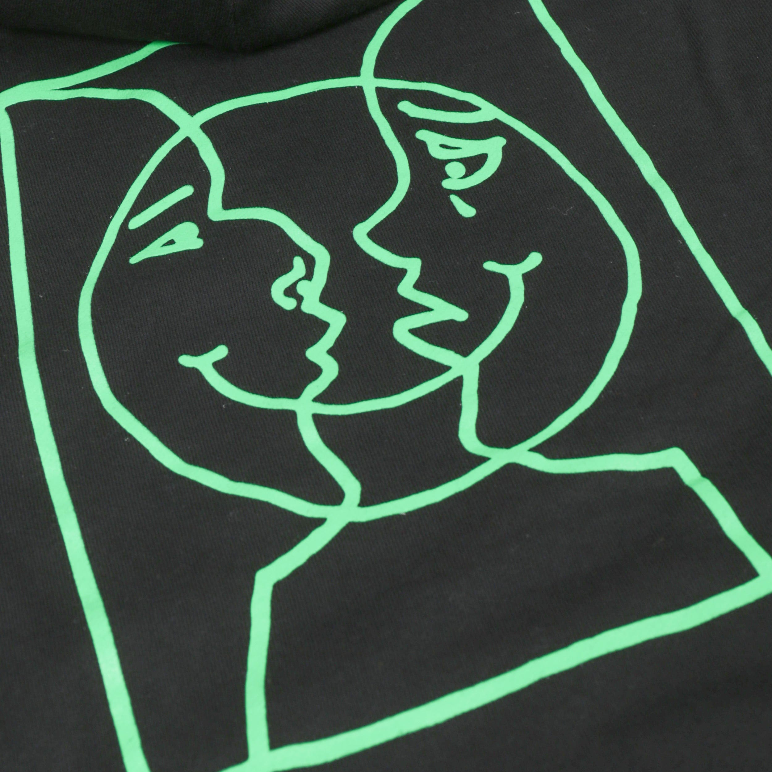Krooked Moonsmile Raw Hood Black / Green