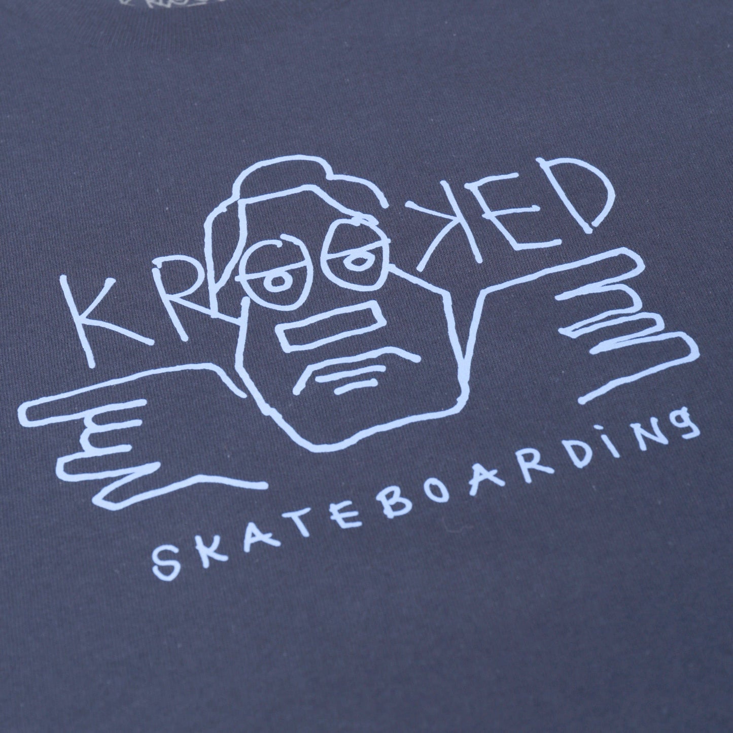 Krooked Arketype Raw T-Shirt Navy