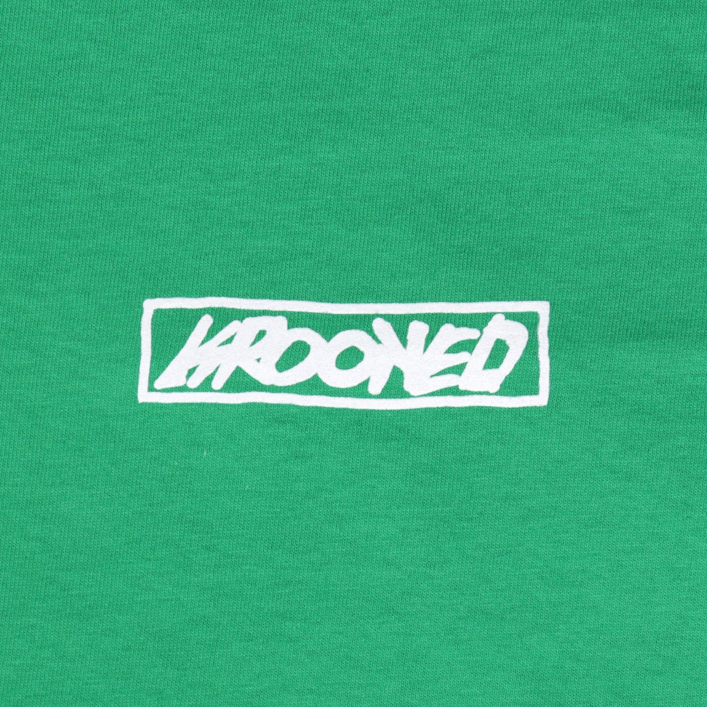 Krooked Moonsmile Raw T-Shirt Kelly Green / White