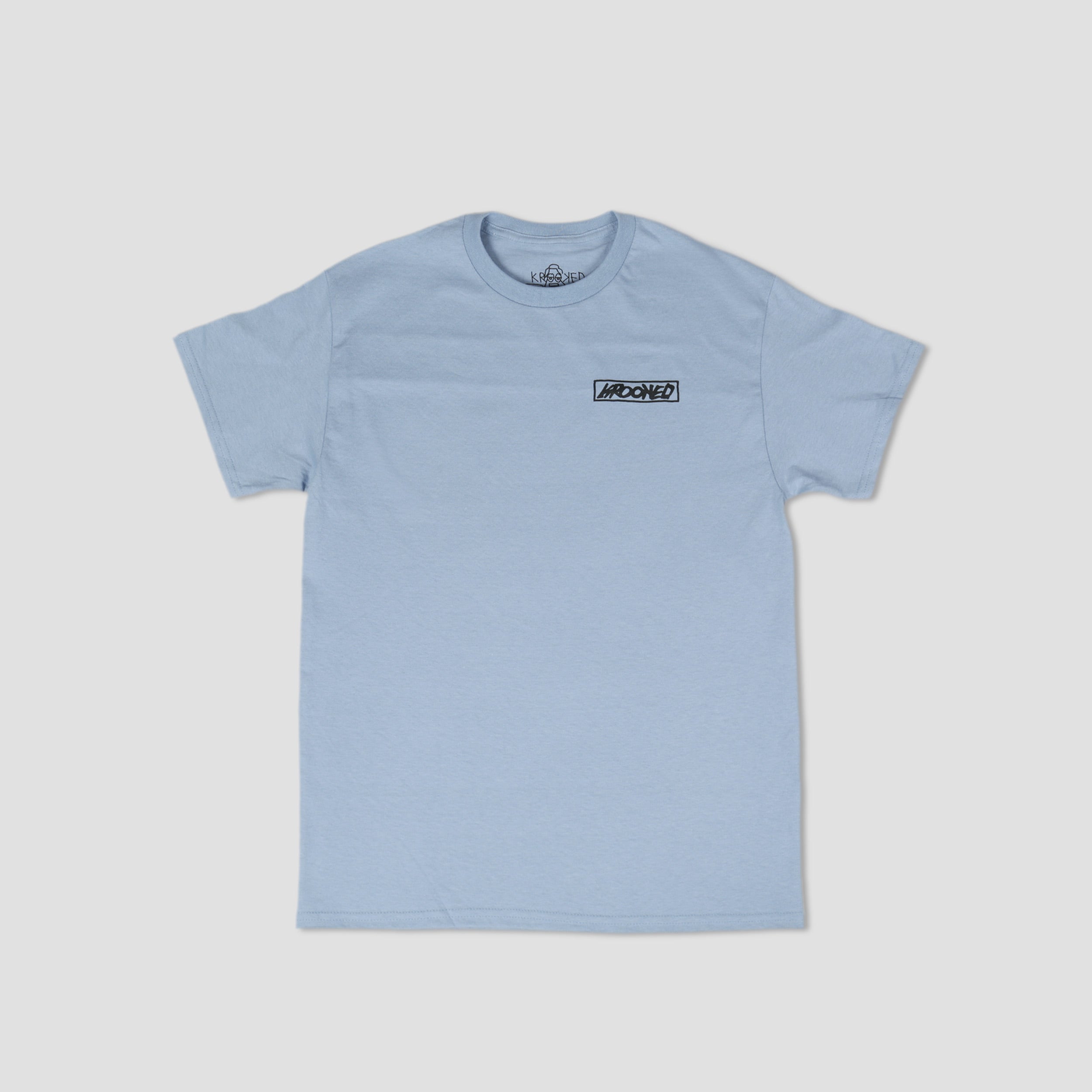 Krooked Moonsmile Raw T-Shirt Slate / Navy