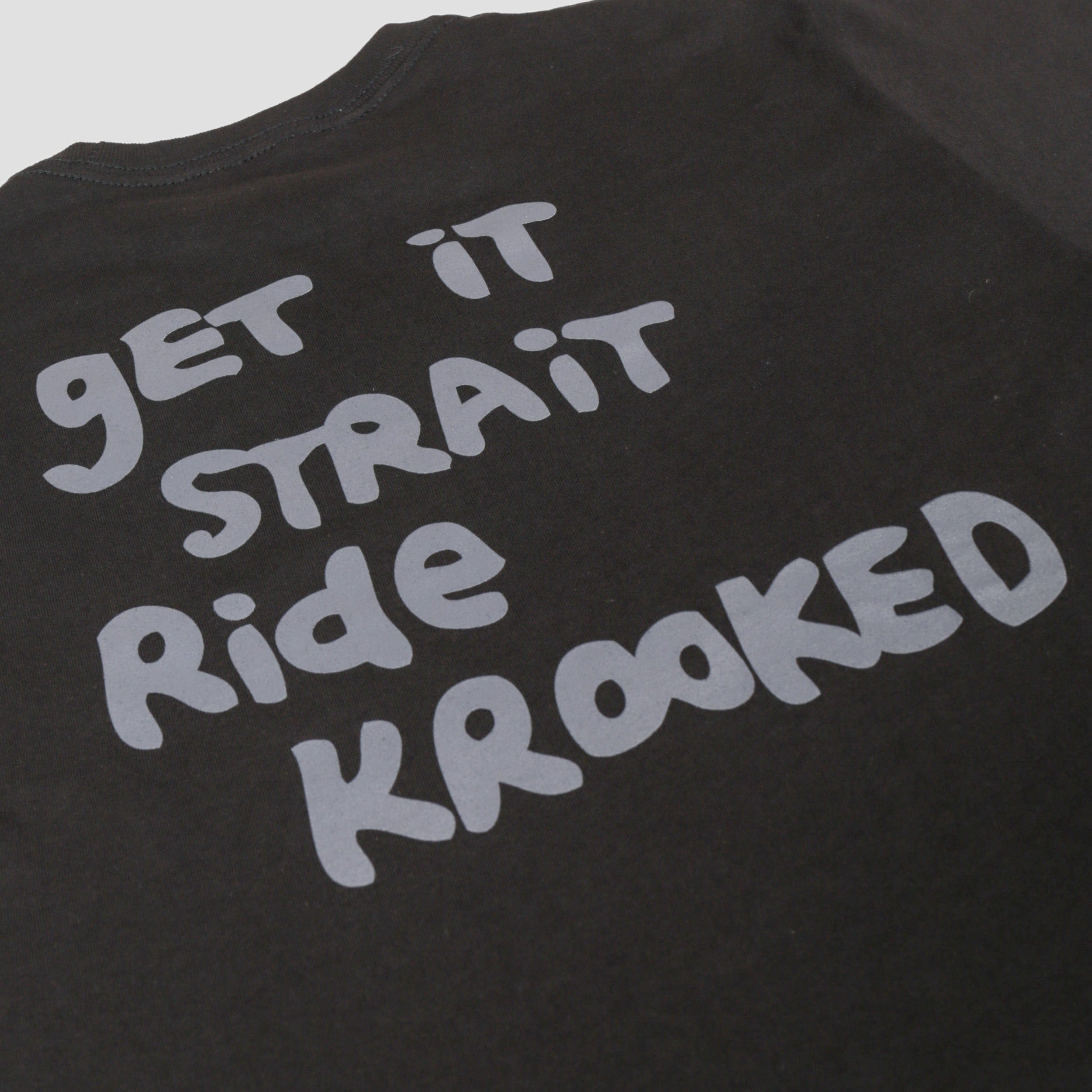 Krooked Strait Eyes T-Shirt Black / Grey