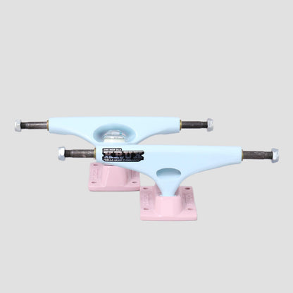 Krux 8 K5 DLK Standard Skateboard Trucks Pale Blue / Pink