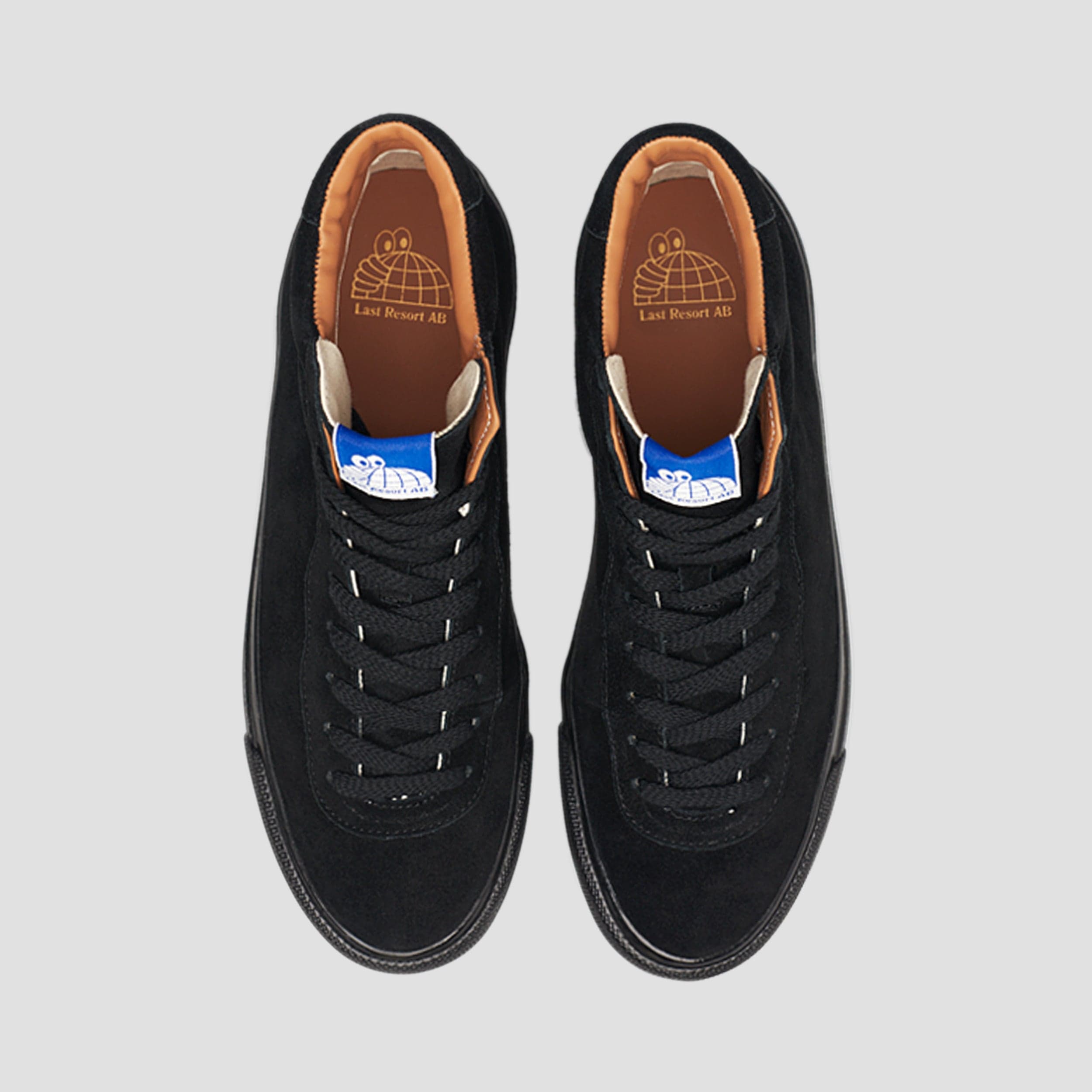 Last Resort AB VM001 Suede HI Skate Shoes Black / Black / Black