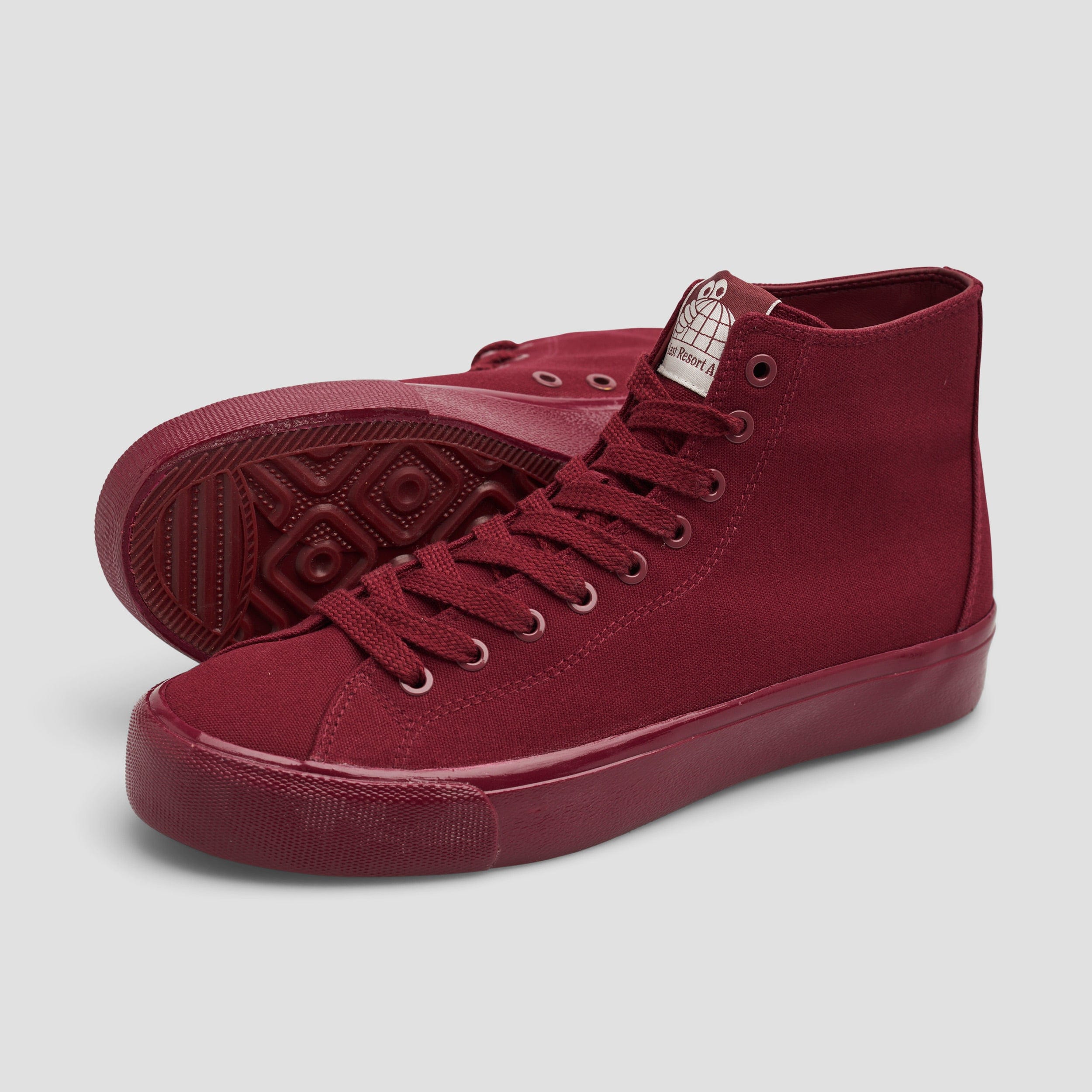 Last Resort AB VM003 Canvas HI Skate Shoes Full Oxblood