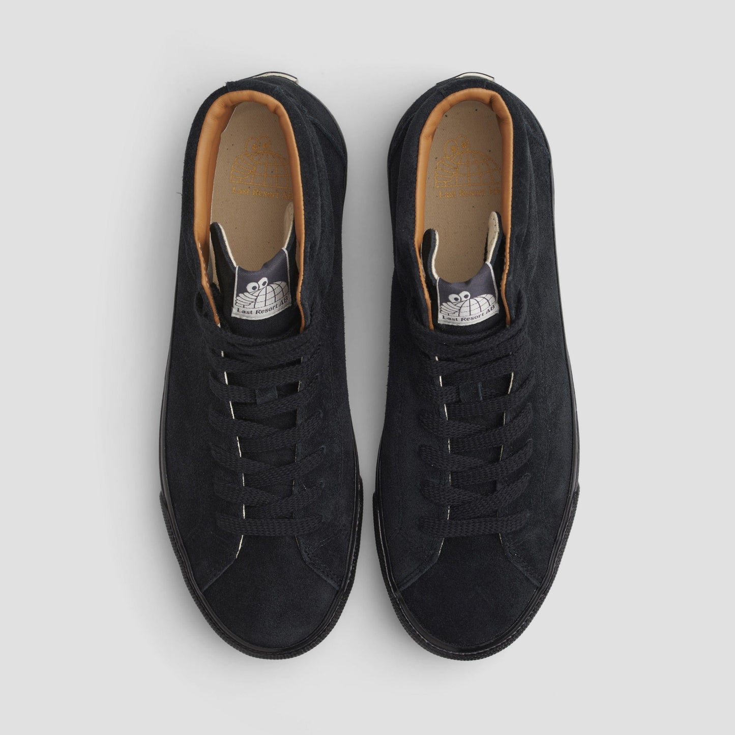 Last Resort AB VM003 Suede HI Skate Shoes Black / Black