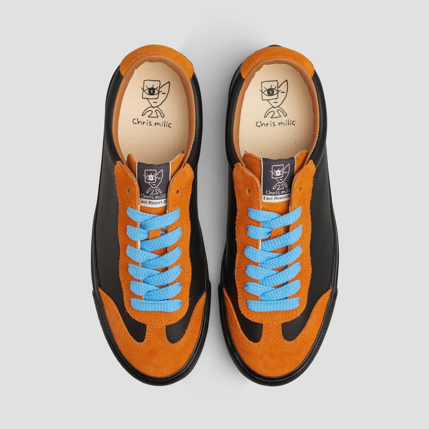 Last Resort AB VM004 Milic Suede Skate Shoes Duo Orange / Black / Black