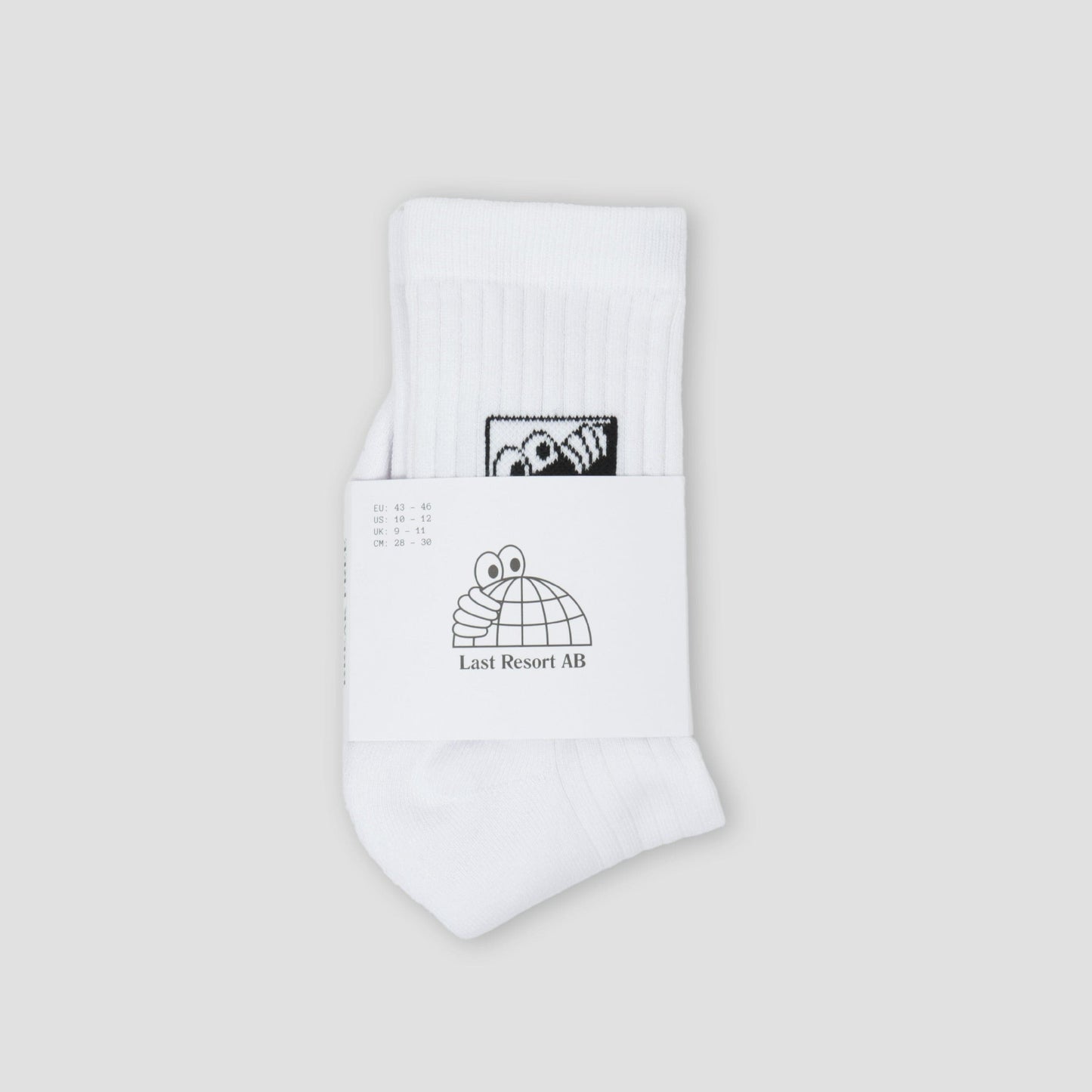 Last Resort AB Heel Tab Dress Socks White