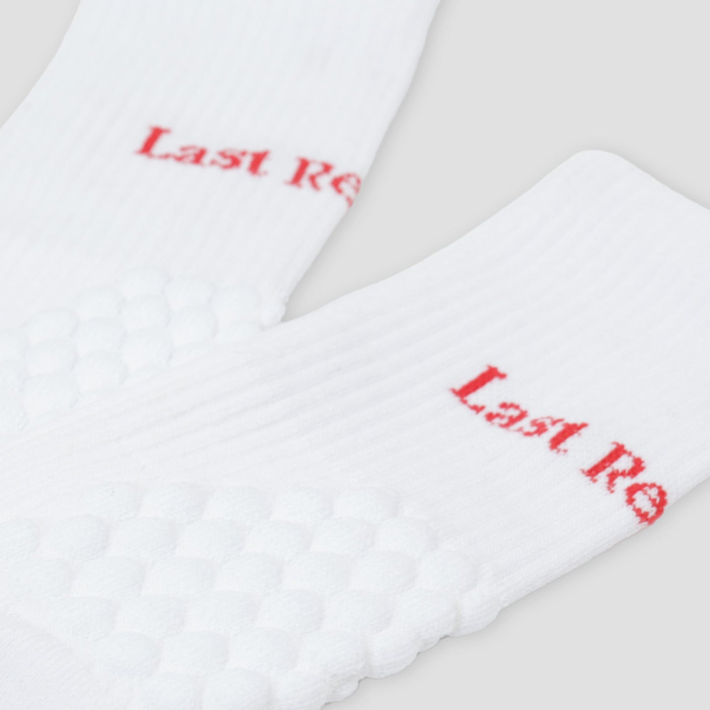 Last Resort AB Right Angle Bubble Socks White