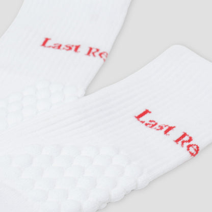 Last Resort AB Right Angle Bubble Socks White