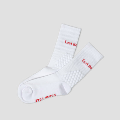 Last Resort AB Right Angle Bubble Socks White