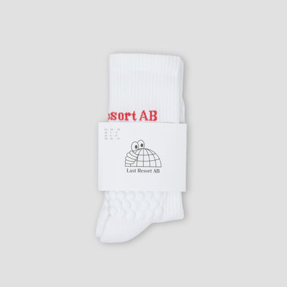 Last Resort AB Right Angle Bubble Socks White