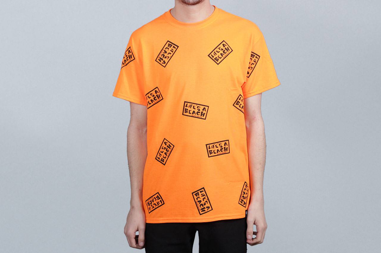 Life's A Beach All Over T-Shirt Orange