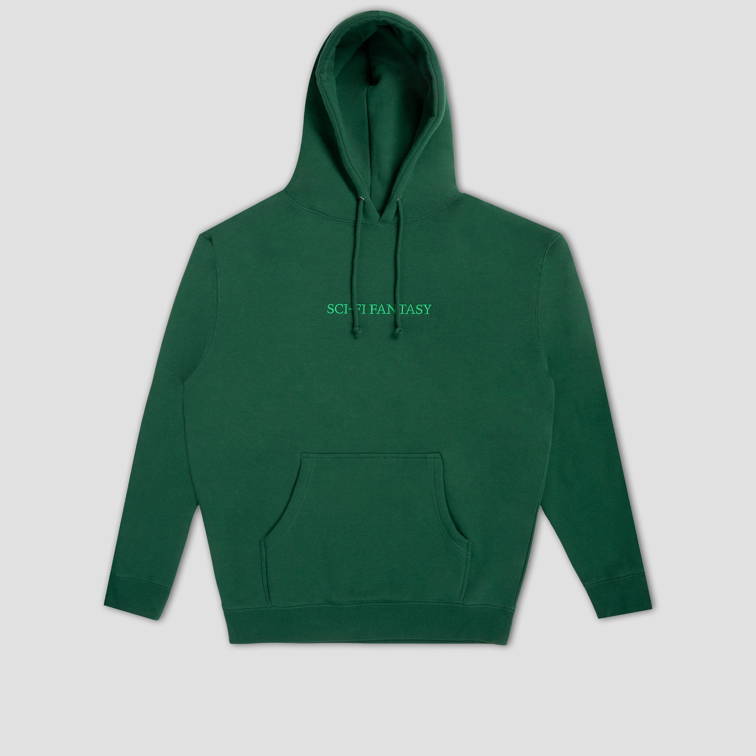 Sci-Fi Fantasy Logo Hood Dark Green