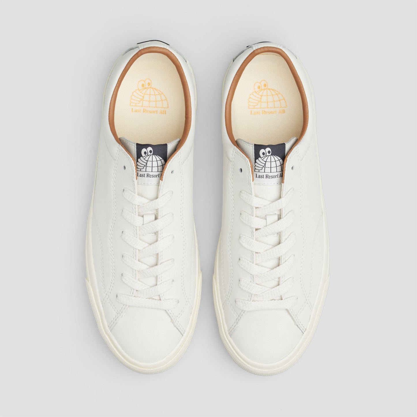 Last Resort AB VM003 LO Leather Skate Shoes White / White