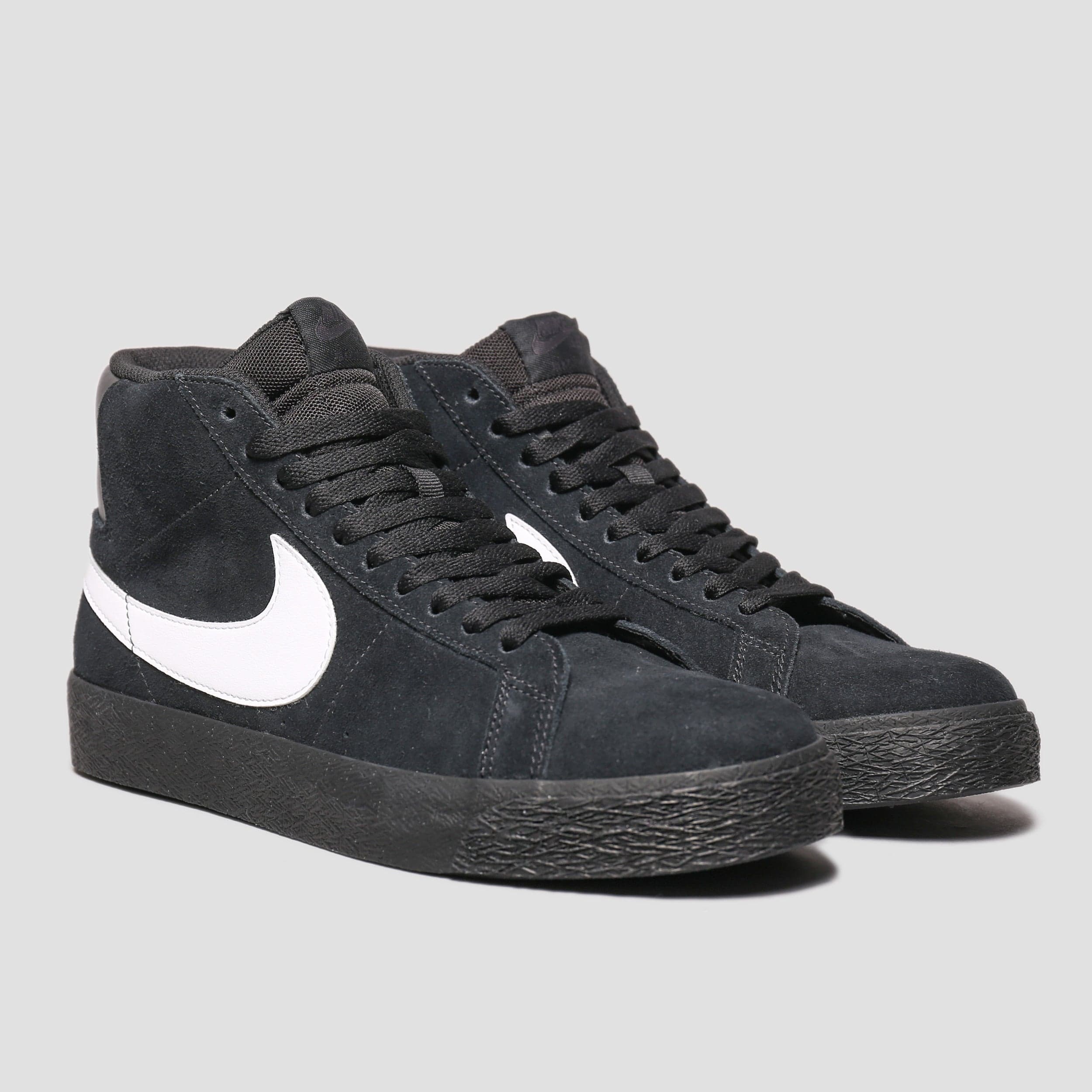 Nike SB Blazer Mid Shoes Black / White - Black - Black